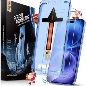 MAGIC JOHN 2 Pack Tempered Glass Screen Protector for iPhone 16 6.1 inch